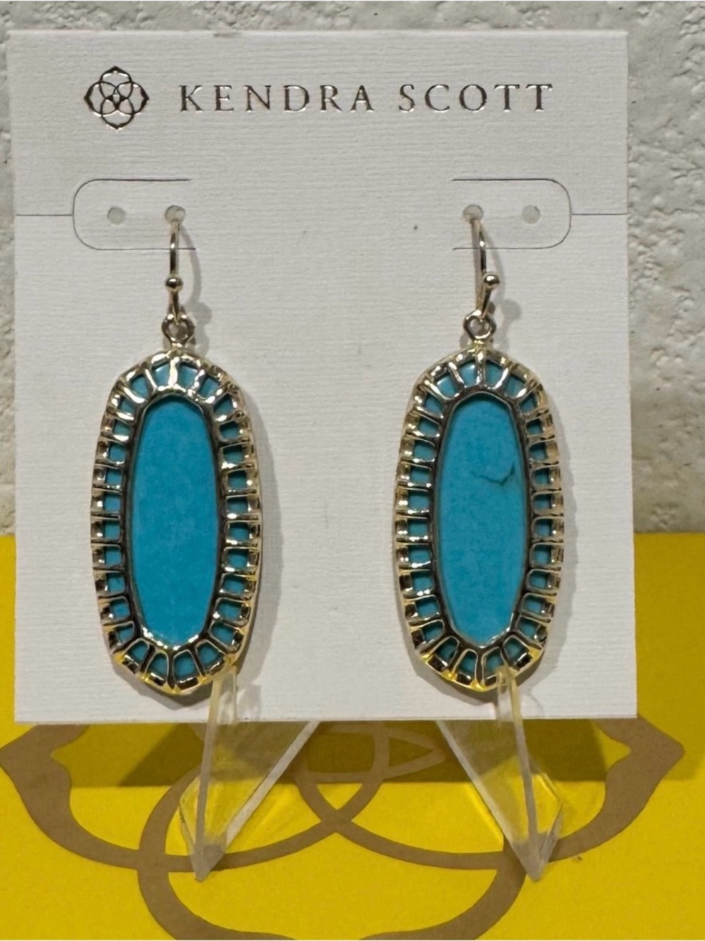 Kendra Scott Dayla Drop Earrings (Turquoise) - Picture 2 of 6